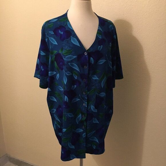 Jaclyn Smith Plus Blouse - Picture 1 of 4